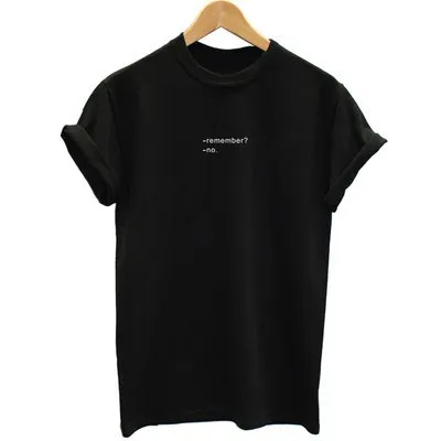 Free Shipping Funny Remember No Letters T-shirt Characters Printed Short Sleeve T Shirts Top Tees Plus Big Size
Free Shipping Funny Remember No Letters T-shirt Characters Printed Short Sleeve T Shirts Top Tees Plus Big Size