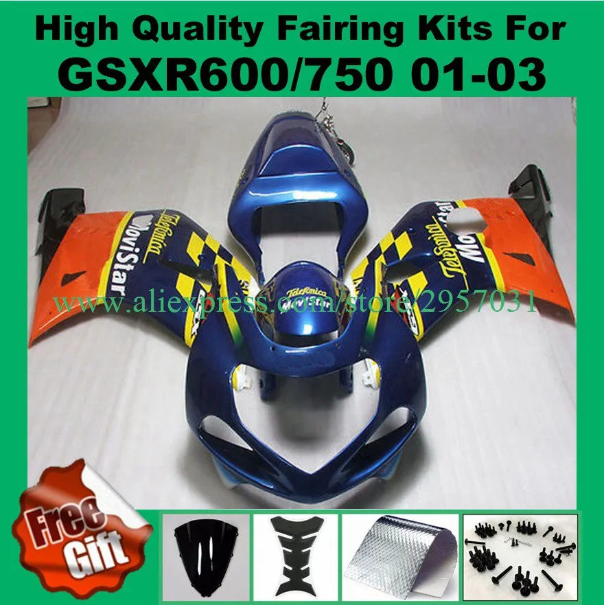 9gifts Injection Fairings for GSXR600 GSXR750 2001 2002 2003 K1 K2 K3 SUZUKI GSXR 750 600 01 02 03 GSX-R600 GSX-R750 Fairing kit
9gifts Injection Fairings for GSXR600 GSXR750 2001 2002 2003 K1 K2 K3 SUZUKI GSXR 750 600 01 02 03 GSX-R600 GSX-R750 Fairing kit