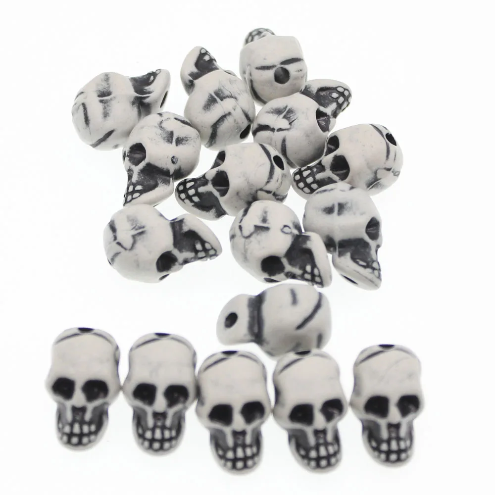 CHONGAI 25Pcs White Acrylic Halloween Gothic Skeleton Skull Beads For Jewelry Making Beads Accessories 22X13mm
CHONGAI 25Pcs White Acrylic Halloween Gothic Skeleton Skull Beads For Jewelry Making Beads Accessories 22X13mm