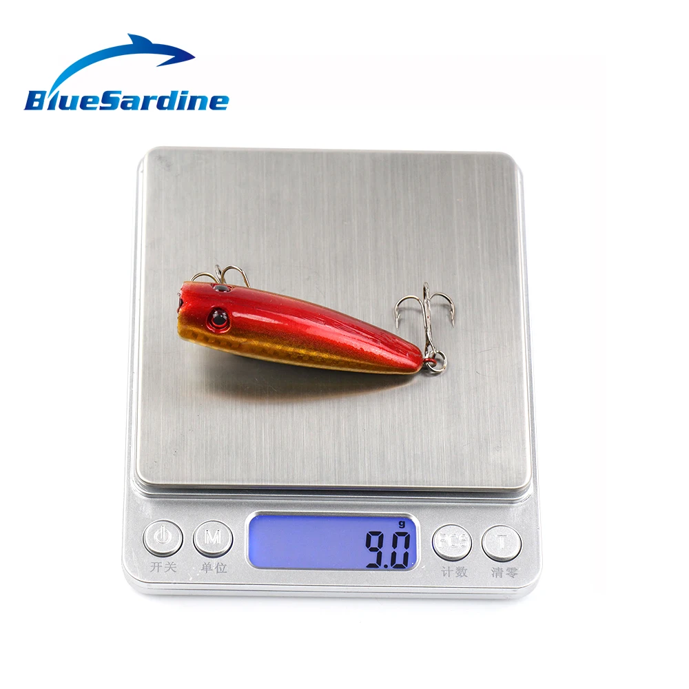 BlueSardine Quality 5PCS Fishing Lure Popper Hard Bait Topwater Floating Pesca Fish Isca Artificial 8.5CM 9G
BlueSardine Quality 5PCS Fishing Lure Popper Hard Bait Topwater Floating Pesca Fish Isca Artificial 8.5CM 9G