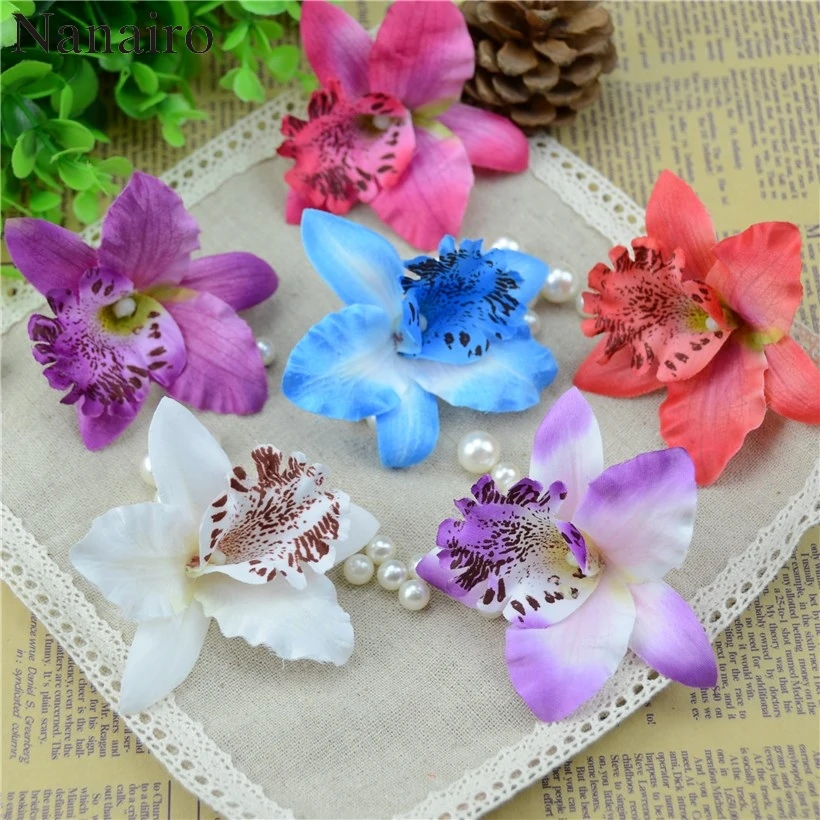 Искусственные цветы орхидеи 30 шт./лот 7 см|silk flowers|artificial orchid flowerflowers for |