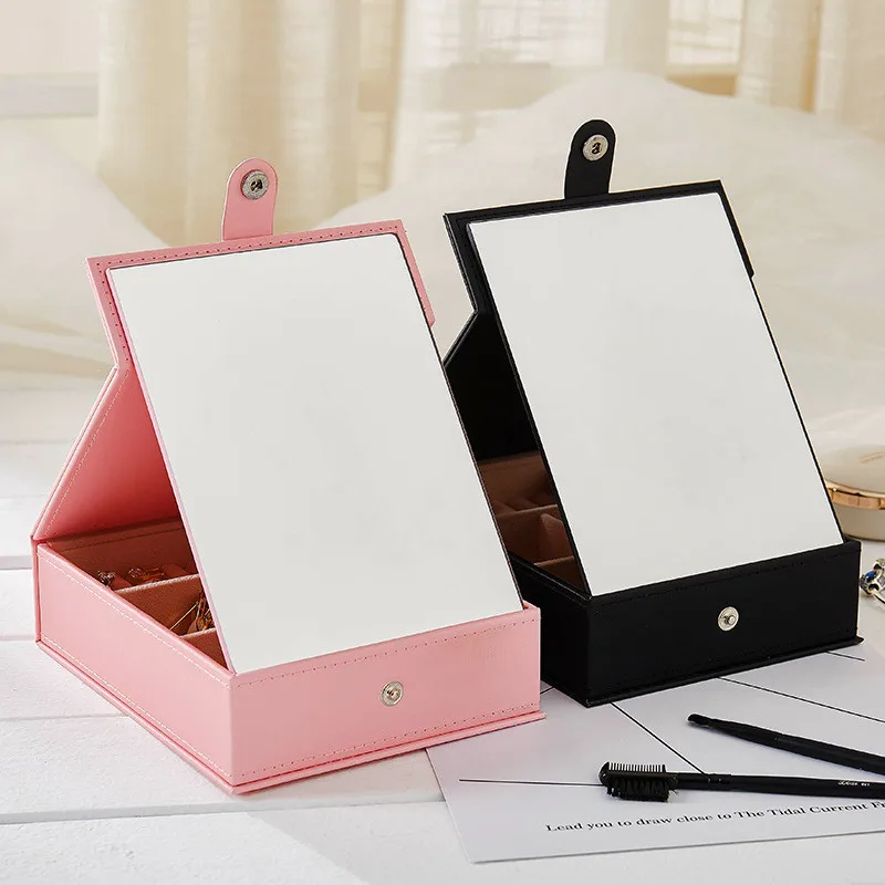 Korean Multifunctional Makeup Mirror Jewelry Packaging Box Package Desk Cosmetics Case PU Solid Color Beauty Organizer Container
Korean Multifunctional Makeup Mirror Jewelry Packaging Box Package Desk Cosmetics Case PU Solid Color Beauty Organizer Container
