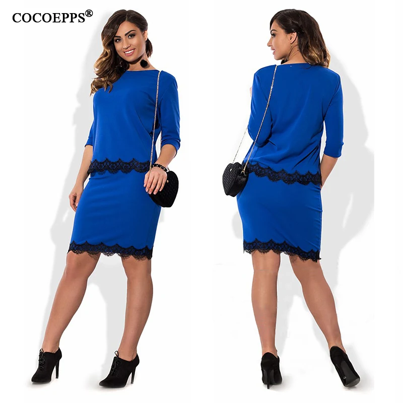 COCOEPPS элегантный сексуальный кружевной комплект из 2 частей женские платья