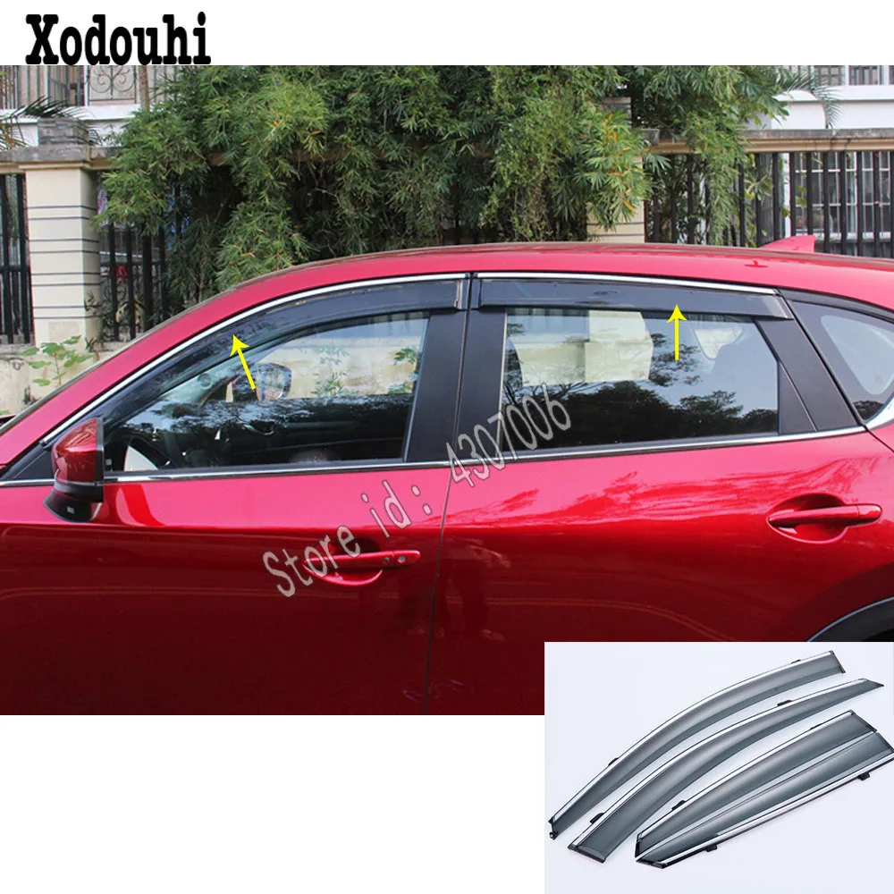 For Mazda CX-5 CX5 2nd Gen 2017 2018 2019 2020 Car Styling Stick Lamp Plastic Window Glass Wind Visor Rain/Sun Guard Vent 4pcs
For Mazda CX-5 CX5 2nd Gen 2017 2018 2019 2020 Car Styling Stick Lamp Plastic Window Glass Wind Visor Rain/Sun Guard Vent 4pcs