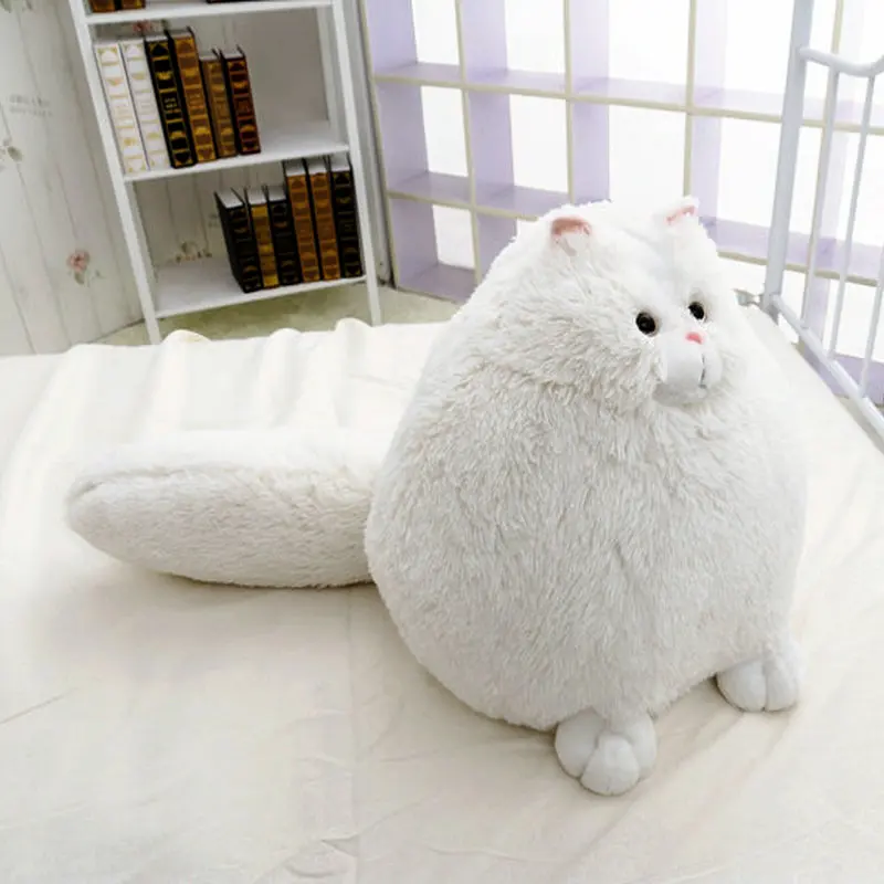 Super Round Snow White Stuffed Persian Cat Big Long Tail Plush Soft Cat Toys for Children home Decorate Simulation animal
Super Round Snow White Stuffed Persian Cat Big Long Tail Plush Soft Cat Toys for Children home Decorate Simulation animal