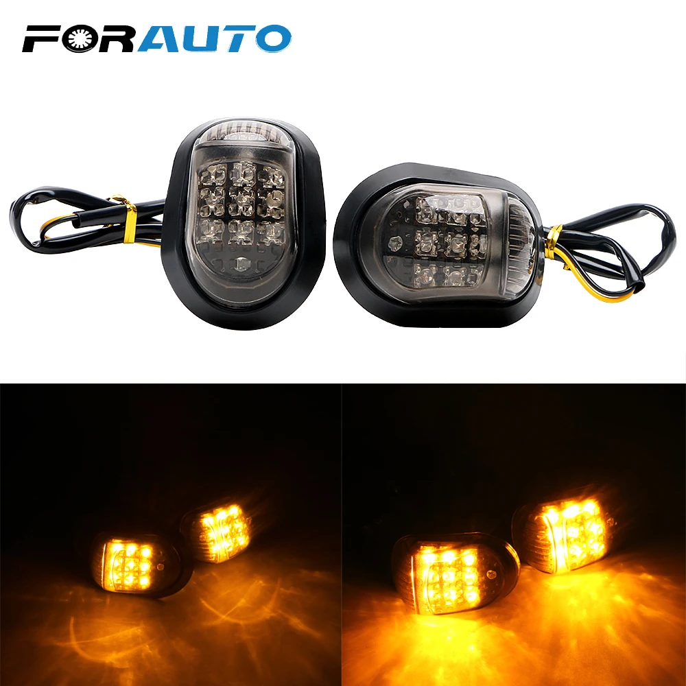 FORAUTO 2Pcs Motorbike Turn Signal Light Piranha Light Flasher Yellow Lighting Motorcycle 12V Indicators Blinker 9 LED
FORAUTO 2Pcs Motorbike Turn Signal Light Piranha Light Flasher Yellow Lighting Motorcycle 12V Indicators Blinker 9 LED