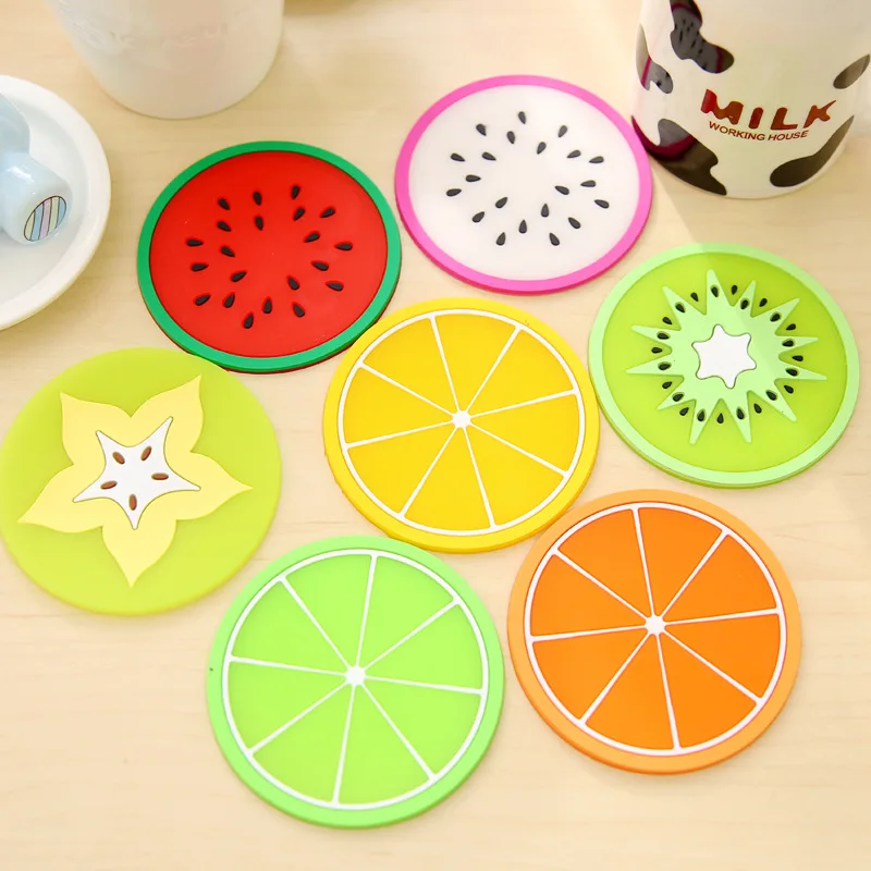 7 pcs/lot Fresh Fruit Coaster Novelty Placement for Mugs Cup Table Decoration Stationery Office Material School Supplies
7 pcs/lot Fresh Fruit Coaster Novelty Placement for Mugs Cup Table Decoration Stationery Office Material School Supplies