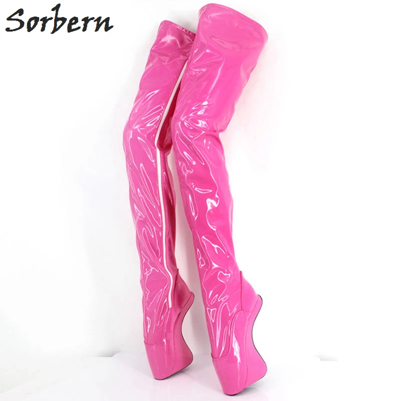 Sorbern Extreme High Heels 7" Heelless Boots For Women Sexy Fetish Shoes Hoof No-Heel Over knee Boots Ladies Crotch High Boots
Sorbern Extreme High Heels 7" Heelless Boots For Women Sexy Fetish Shoes Hoof No-Heel Over knee Boots Ladies Crotch High Boots