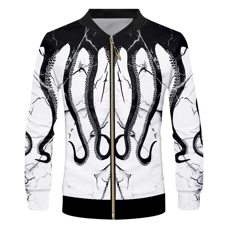 OGKB Men's 2018 Spring and Autumn Winter Casual Cardigan Men's Space 3D Print Octopus Zipper Jacket
OGKB Men's 2018 Spring and Autumn Winter Casual Cardigan Men's Space 3D Print Octopus Zipper Jacket
