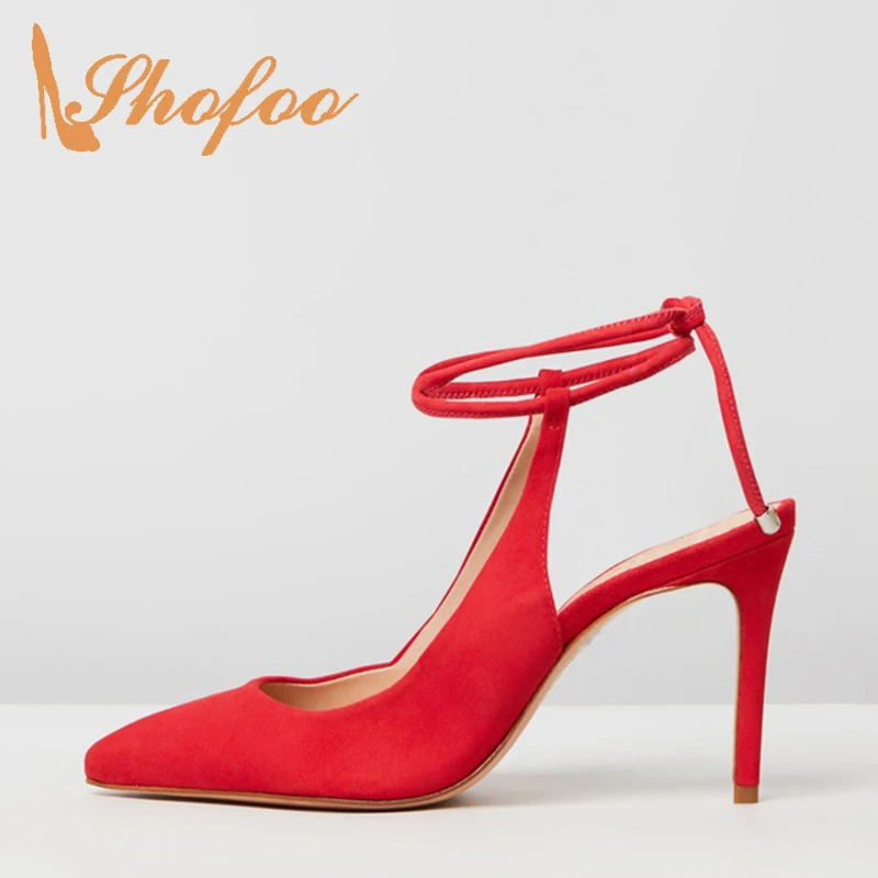 Summer Red Cross Strap High Stilettos Sandals Woman Pointed Toe Thin Heels Large Size 11 15 Lace Up For Ladies Shoes Dress Party
Summer Red Cross Strap High Stilettos Sandals Woman Pointed Toe Thin Heels Large Size 11 15 Lace Up For Ladies Shoes Dress Party