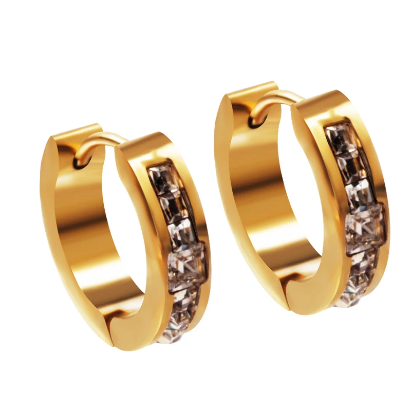 QB Fantastic 6 Colors Fashion 316L Stainless Steel Jewelry CZ Crystal Rhinestone Earrings for women mens jewelry
QB Fantastic 6 Colors Fashion 316L Stainless Steel Jewelry CZ Crystal Rhinestone Earrings for women mens jewelry