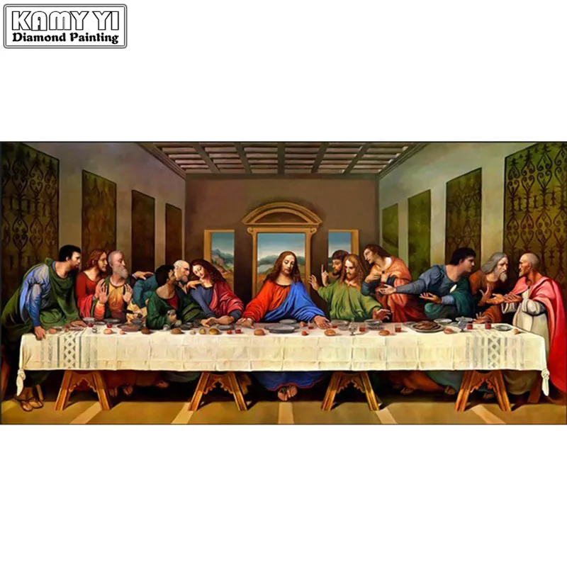 KAMY YI 5D Religious Diamond Embroidery Round Diamond Painting diy Christian Last Supper Mosaic Picture Home Decoration Gift
KAMY YI 5D Religious Diamond Embroidery Round Diamond Painting diy Christian Last Supper Mosaic Picture Home Decoration Gift