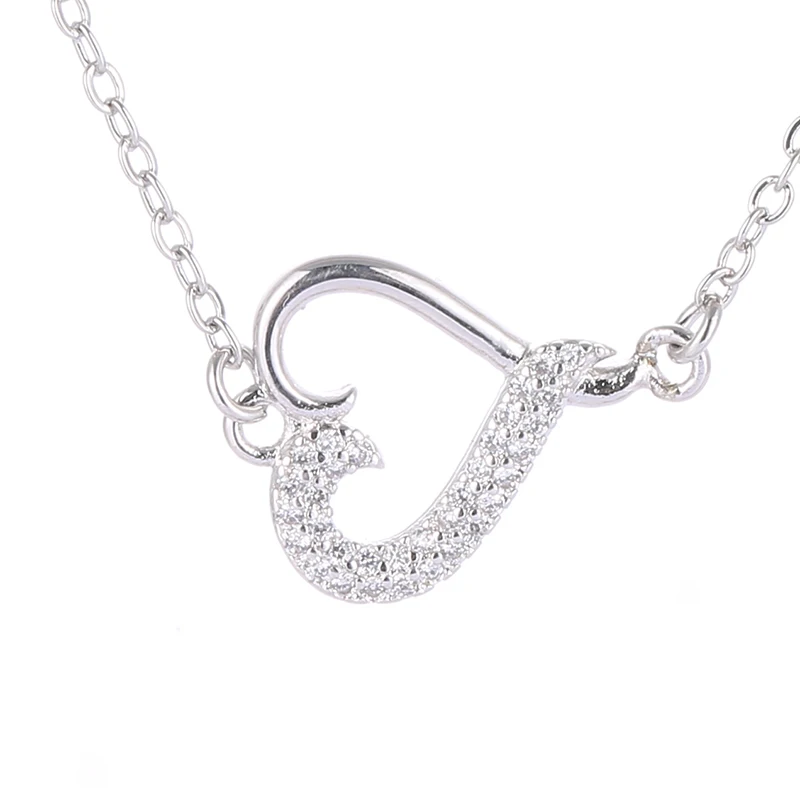 Ali Moda Micro Pave Zircon Heart Pendant Connector Jewelry Accessories With Link Chains Women Heart Pendant Necklace DIY Making
Ali Moda Micro Pave Zircon Heart Pendant Connector Jewelry Accessories With Link Chains Women Heart Pendant Necklace DIY Making