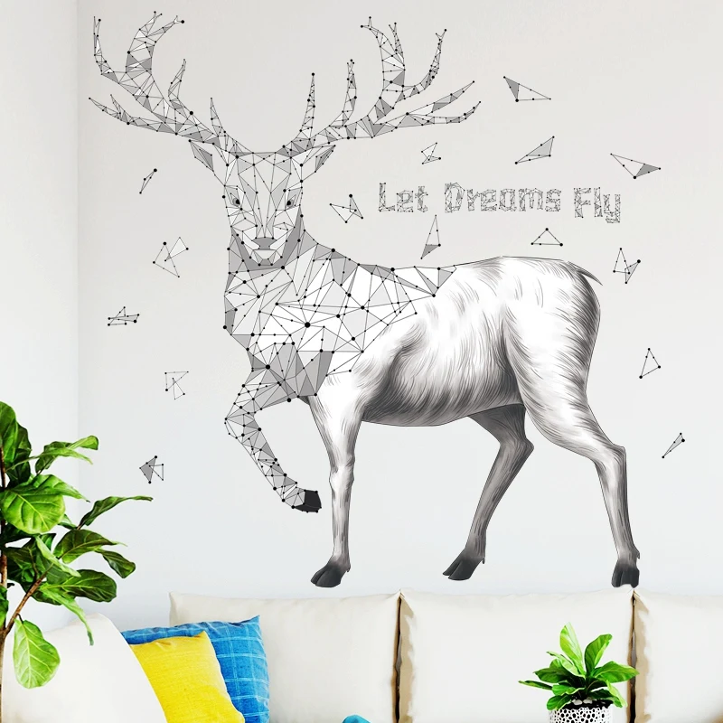 Nordic Style Sketch Deer Wall Stickers for Living room Bedroom Background Wall Decor Art Murals Vinyl PVC Decals Home Decoration
Nordic Style Sketch Deer Wall Stickers for Living room Bedroom Background Wall Decor Art Murals Vinyl PVC Decals Home Decoration
