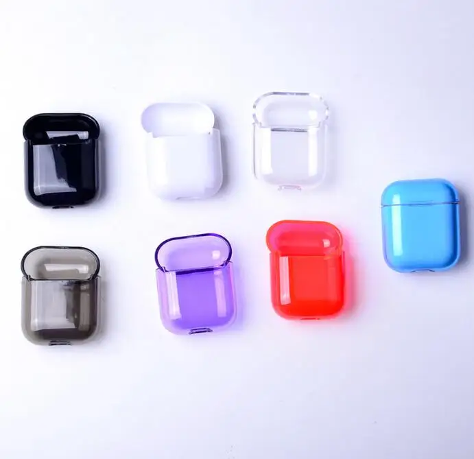 DHL Transparent Wireless Earphone Case Cover for Apple AirPods Hard PC Protective Case Cover for AirPods 2 Earphone Protect Bag
DHL Transparent Wireless Earphone Case Cover for Apple AirPods Hard PC Protective Case Cover for AirPods 2 Earphone Protect Bag