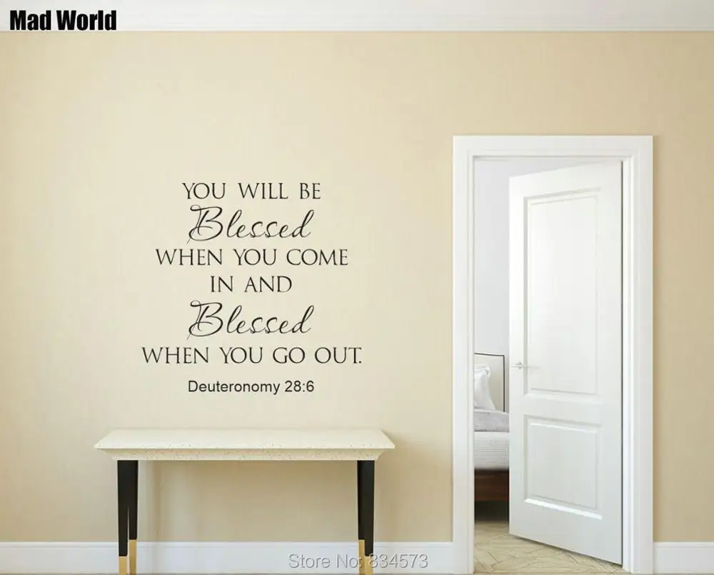 You Will Be Blessed Bible Verse Quote Scripture Wall Art Stickers Wall Decals Home DIY Decoration Removable Decor Wall Stickers
You Will Be Blessed Bible Verse Quote Scripture Wall Art Stickers Wall Decals Home DIY Decoration Removable Decor Wall Stickers
