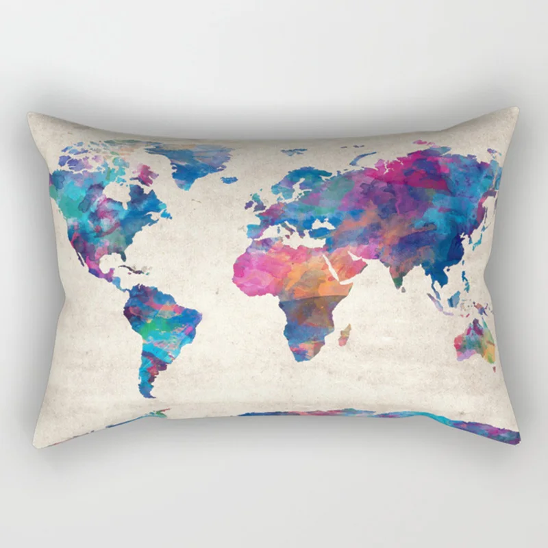 Creative design flowers world map pillow cases pretty floral pattern map rectangle pillow cover home pillowcases 50*30cm
Creative design flowers world map pillow cases pretty floral pattern map rectangle pillow cover home pillowcases 50*30cm