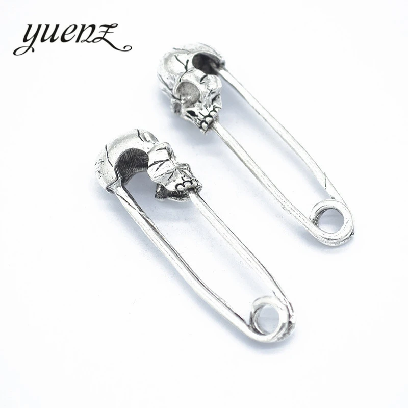 YuenZ 3pcs 2 colour Alloy Metal Antique Sliver skull pin Charm Jewelry Making DIY Handmade Craft 50*14mm J152
YuenZ 3pcs 2 colour Alloy Metal Antique Sliver skull pin Charm Jewelry Making DIY Handmade Craft 50*14mm J152