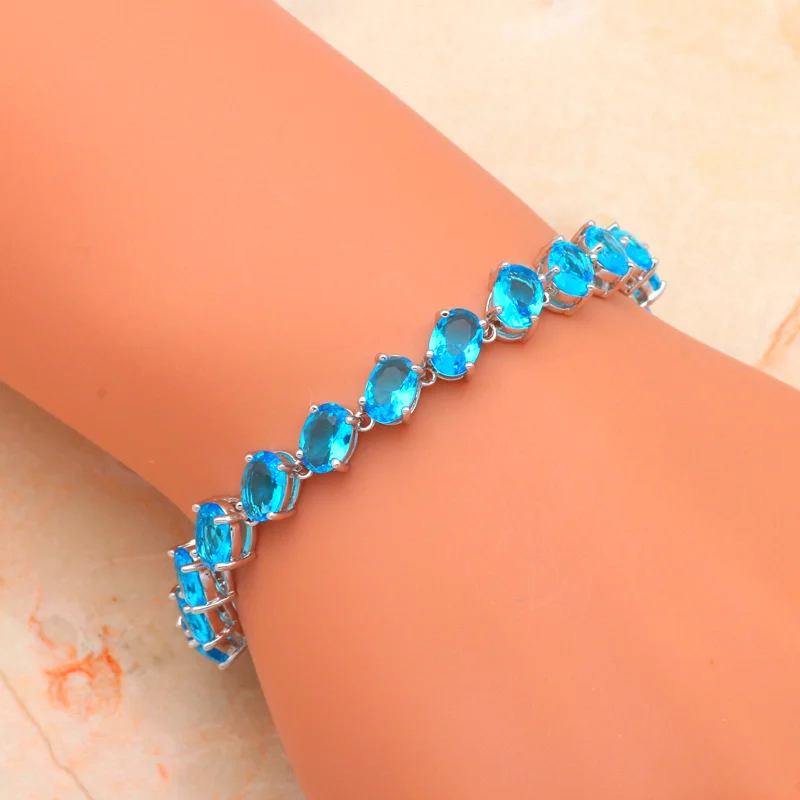 Top Sell Sky Blue Zirconia Real Silver Charm Bracelets Wholesale & Retail Fashion Jewelry TB860A
Top Sell Sky Blue Zirconia Real Silver Charm Bracelets Wholesale & Retail Fashion Jewelry TB860A