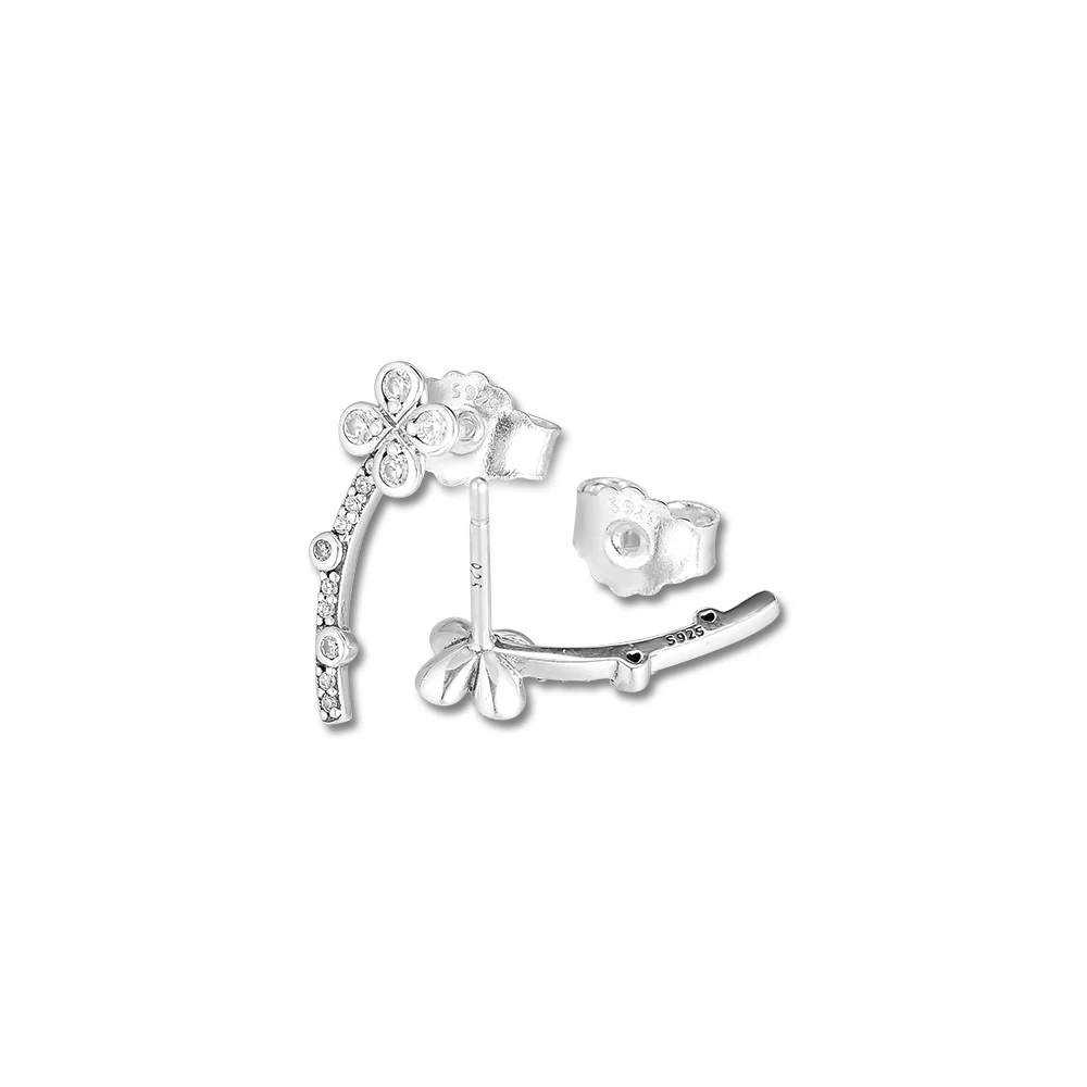 Draped Four-Petal Flowers Stud Earrings 100% 925 Sterling-Silver-Jewelry with Clear CZ Free Shipping
Draped Four-Petal Flowers Stud Earrings 100% 925 Sterling-Silver-Jewelry with Clear CZ Free Shipping