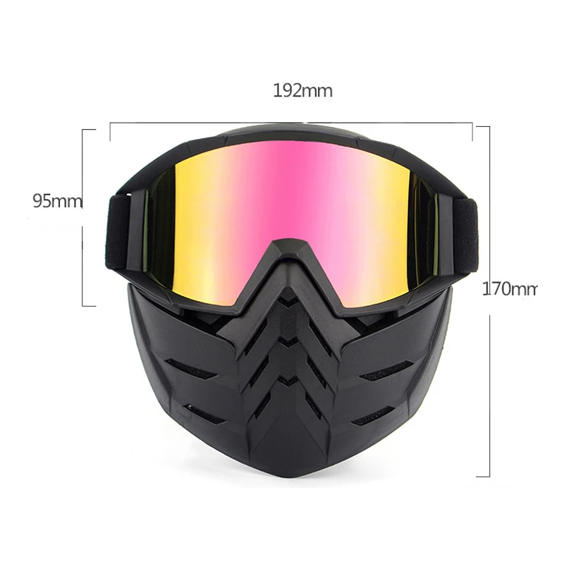 Ski Bike Motorcycle Face Mask Goggles Motocross Motorbike Motor Open Face Detachable Goggle Helmets Vintage Glasses Universal
Ski Bike Motorcycle Face Mask Goggles Motocross Motorbike Motor Open Face Detachable Goggle Helmets Vintage Glasses Universal