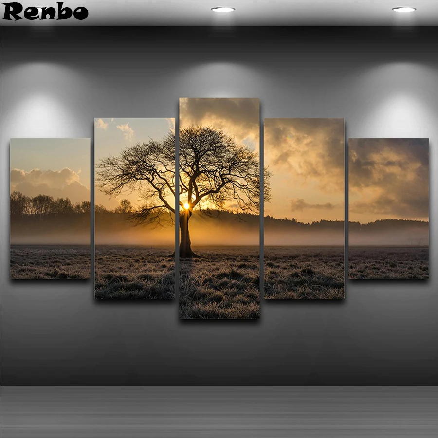 Full Square drill 5D DIY Diamond embroidery Sunrise Tree Landscape Diamond Painting Cross Stitch Rhinestone Mosaic Wall Art 5pcs
Full Square drill 5D DIY Diamond embroidery Sunrise Tree Landscape Diamond Painting Cross Stitch Rhinestone Mosaic Wall Art 5pcs