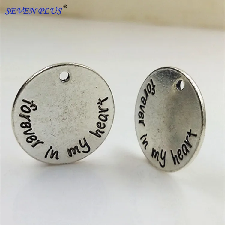 High Quality 20 Pieces/Lot Diameter 22mm Antique Silver Plated Forever In My Heart Love Word Charms
High Quality 20 Pieces/Lot Diameter 22mm Antique Silver Plated Forever In My Heart Love Word Charms