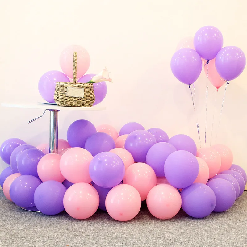 10pcs 12inch 2.2g Colorful Latex Balloons Inflatable Air Ball Helium Balloon Birthday Wedding Party Supplies Purple Pink Balloon
10pcs 12inch 2.2g Colorful Latex Balloons Inflatable Air Ball Helium Balloon Birthday Wedding Party Supplies Purple Pink Balloon