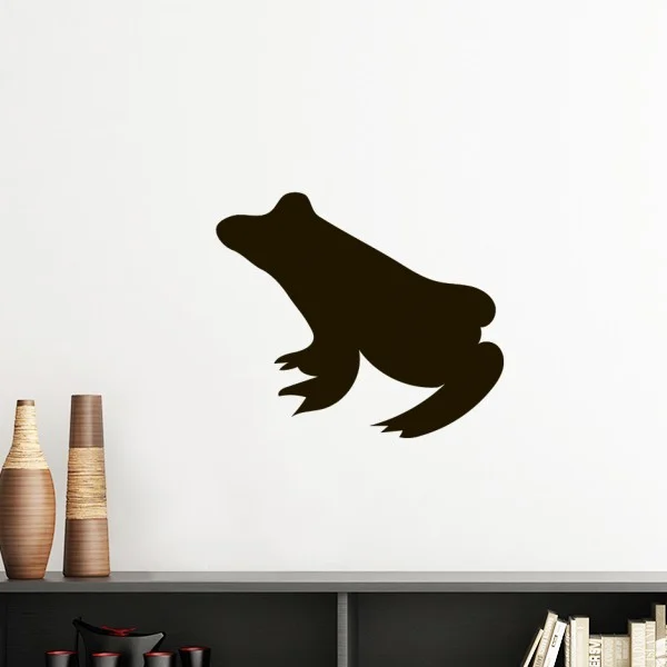 

Black Frog Cute Animal Portrayal Silhouette Removable Wall Sticker Art Decals Mural DIY Wallpaper for Room Decal