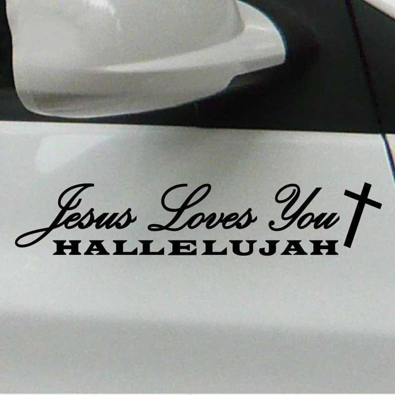 Jesus Hallelujah High Quality Tapes Waterproof Bumper Stickers and Decals for Rear Windshield Car
Jesus Hallelujah High Quality Tapes Waterproof Bumper Stickers and Decals for Rear Windshield Car