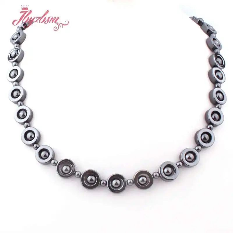 12mm Black Coin (No Magnetic) Hematite Natural Stone Beads For Lady Woman Tribal Fashion Jewellery Necklace 17.5" Free Shipping
12mm Black Coin (No Magnetic) Hematite Natural Stone Beads For Lady Woman Tribal Fashion Jewellery Necklace 17.5" Free Shipping