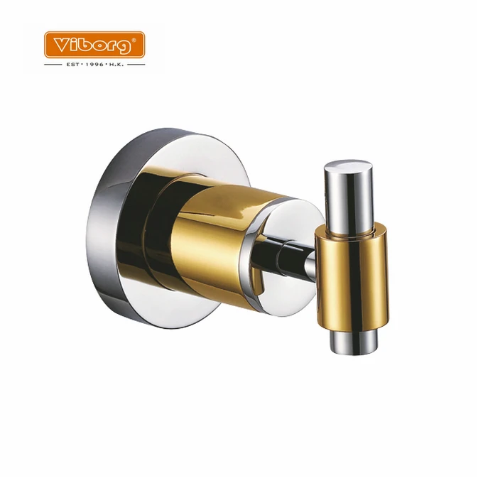 VIBORG Luxury Brass Bathroom Single Towel Holder Towel Rack Towel Hook Robe Hook Hat Coat Holder, chrome + 24k gold
VIBORG Luxury Brass Bathroom Single Towel Holder Towel Rack Towel Hook Robe Hook Hat Coat Holder, chrome + 24k gold