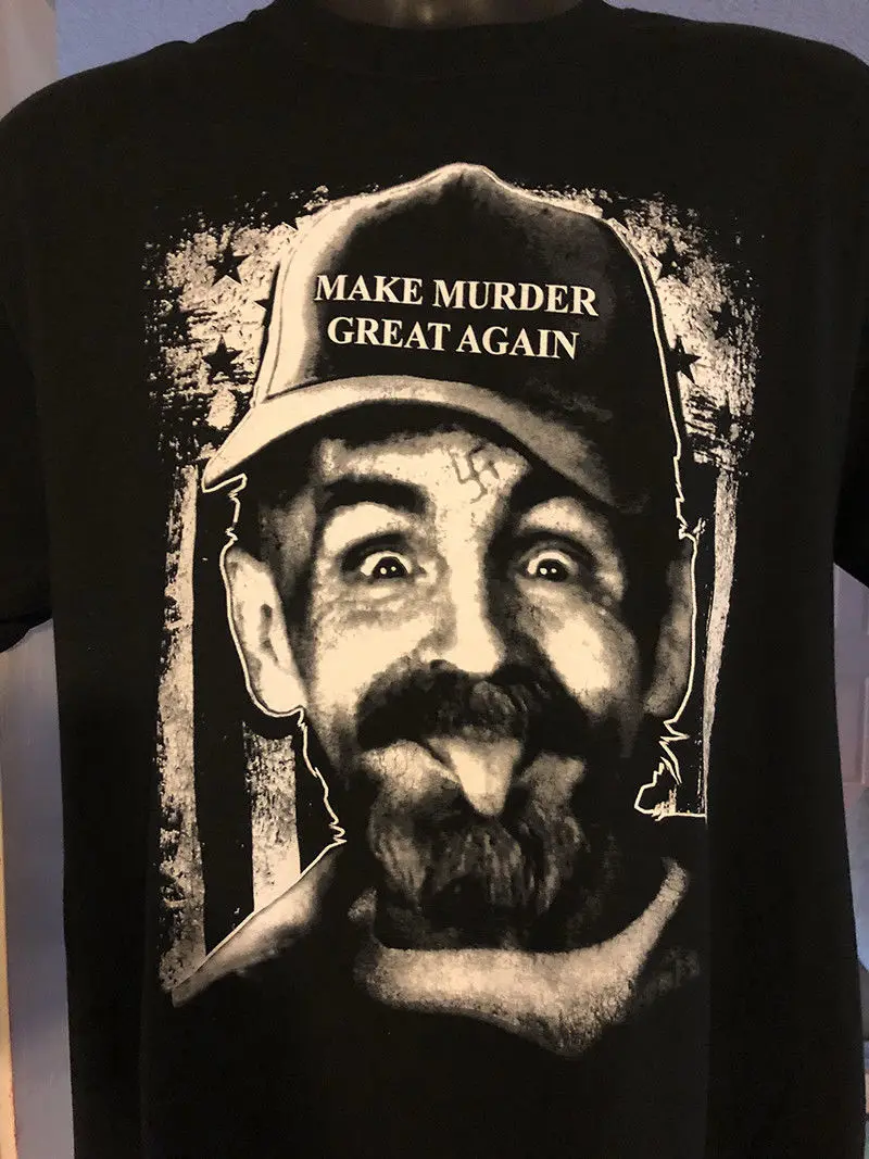 Футболка Charles Manson Make Murder Great Again V2 Trump Maga Dahmer Gein новые брендовые хлопковые футболки