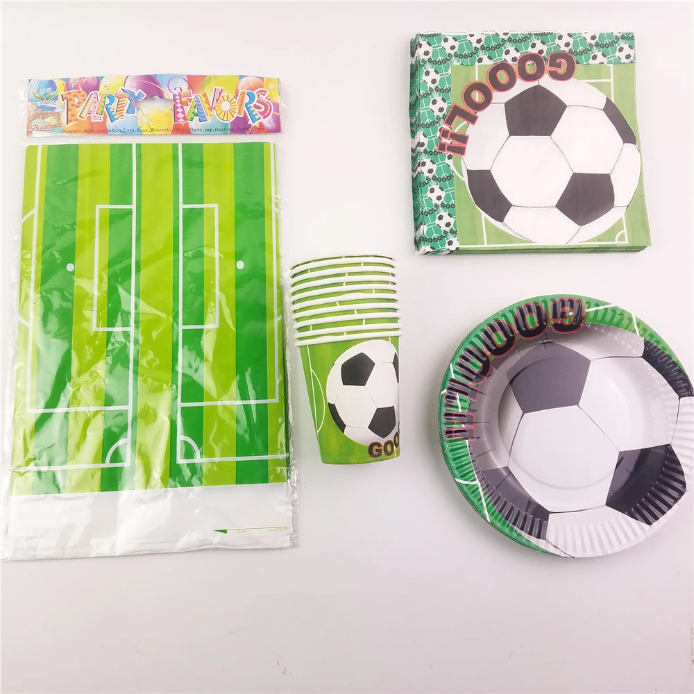 41pcs/lot Football Soccer Theme Party Supplies Set Birthday Tableware Napkins Plates Cups Tablecloth Boys Favor Party Decoration
41pcs/lot Football Soccer Theme Party Supplies Set Birthday Tableware Napkins Plates Cups Tablecloth Boys Favor Party Decoration