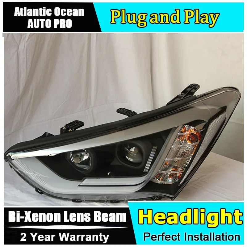 2013-2016 For Hyundai IX45 headlights car styling For Santafe ix45 led DRL head lamps Bi-xenon Double lens+LED light guide
2013-2016 For Hyundai IX45 headlights car styling For Santafe ix45 led DRL head lamps Bi-xenon Double lens+LED light guide