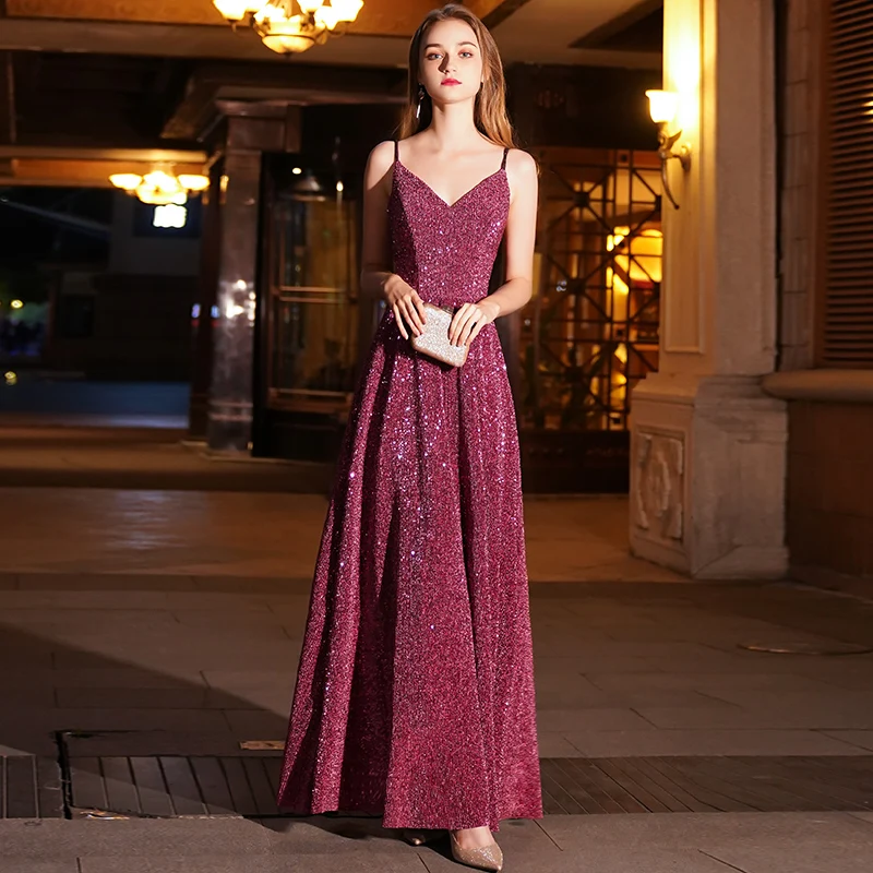 2020 New Luxury Long Sequin Evening Dresses V Neck Floor Length Evening Gowns Sleeveless Prom Party Formal Dresses LYFY01
2020 New Luxury Long Sequin Evening Dresses V Neck Floor Length Evening Gowns Sleeveless Prom Party Formal Dresses LYFY01