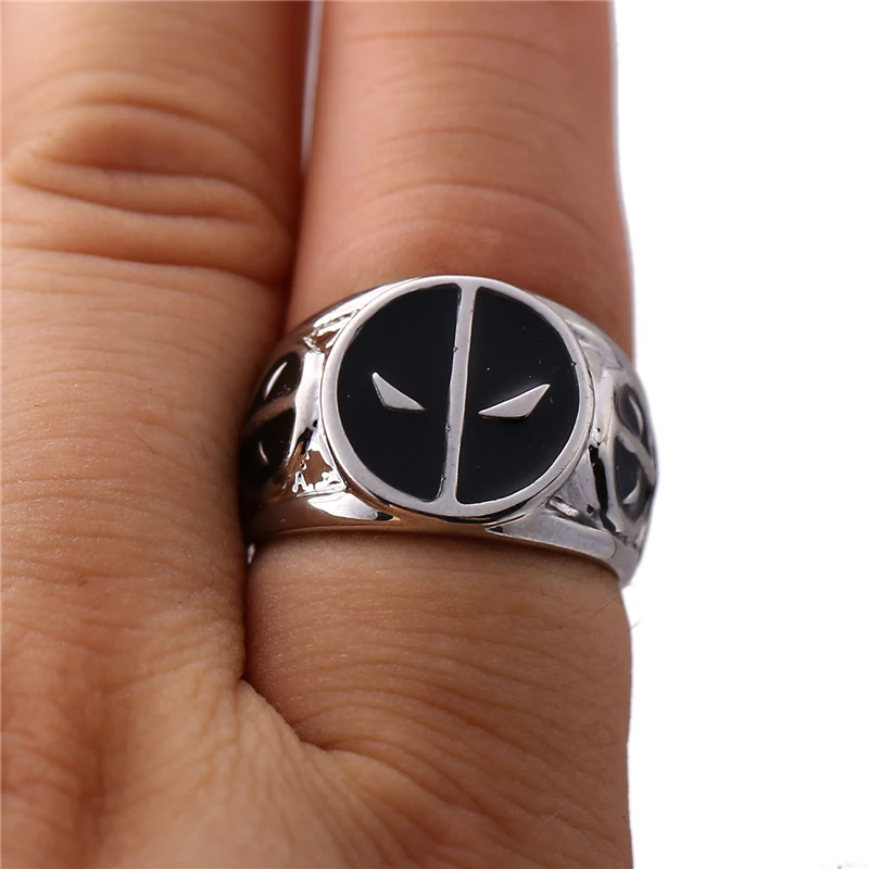 J Store Movie Deadpool Rings men Zinc Alloy Size 9 Superhero Dead Pool Ring Cosplay Jewelry for Fans souvenir
J Store Movie Deadpool Rings men Zinc Alloy Size 9 Superhero Dead Pool Ring Cosplay Jewelry for Fans souvenir
