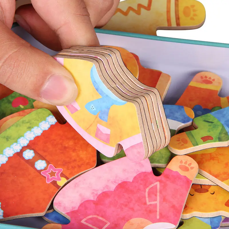 Children's Toys Magnetic Bear Change clothes game Woodworking Puzzle Sports Early Learning Pairing Puzzle Toy Tie Box Packaging
Children's Toys Magnetic Bear Change clothes game Woodworking Puzzle Sports Early Learning Pairing Puzzle Toy Tie Box Packaging