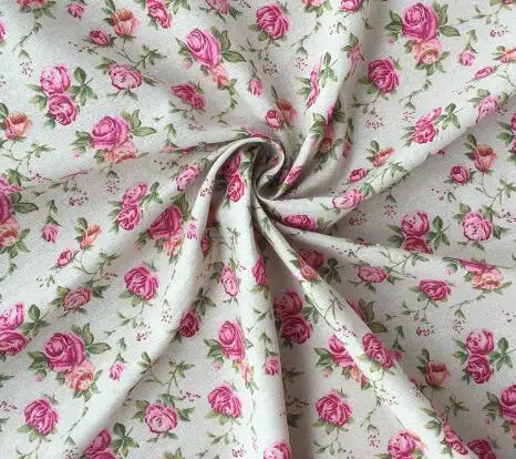 96x150cm Vintage DIY Zakka cotton linen fabric Rose Floral Printed DIY cotton linen fabric For DIY Sewing Home Decoration
96x150cm Vintage DIY Zakka cotton linen fabric Rose Floral Printed DIY cotton linen fabric For DIY Sewing Home Decoration
