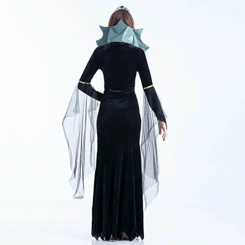 Halloween Witch Cosplay Costume For Women Fantasia Adult Terror Vampire Black Long Dress Sexy Scary Party Masquerade Cloths
Halloween Witch Cosplay Costume For Women Fantasia Adult Terror Vampire Black Long Dress Sexy Scary Party Masquerade Cloths