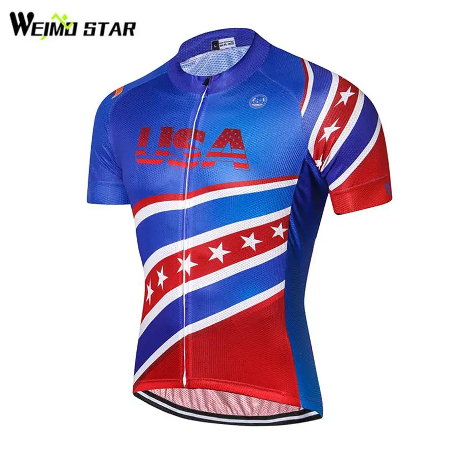 США Pro Велоспорт Джерси WEIMOSTAR мужская летняя одежда для велоспорта с орлом mtb roupa
