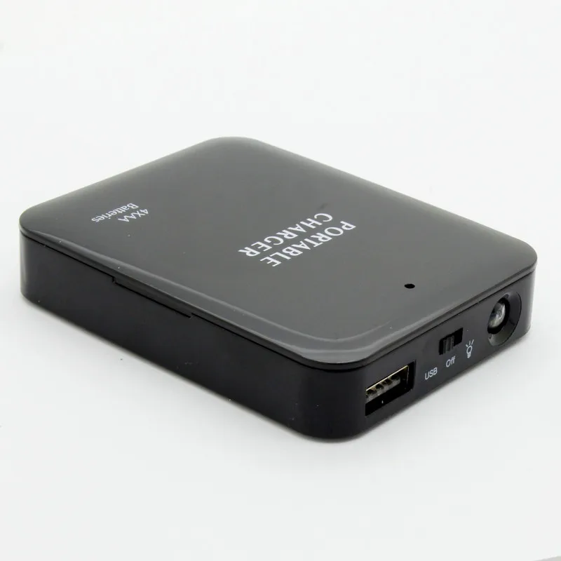 4 аккумулятора AA USB зарядное устройство для мобильного телефона Аварийная