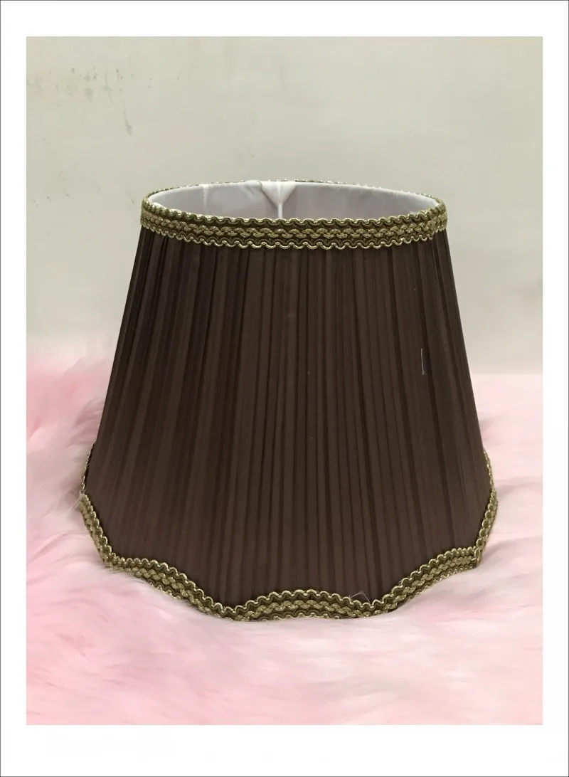 E27 Art Deco Lamp shades for table lamps wave Pattern coffee lace Textile Fabric lampshade modern style lamp cover for lamp
E27 Art Deco Lamp shades for table lamps wave Pattern coffee lace Textile Fabric lampshade modern style lamp cover for lamp