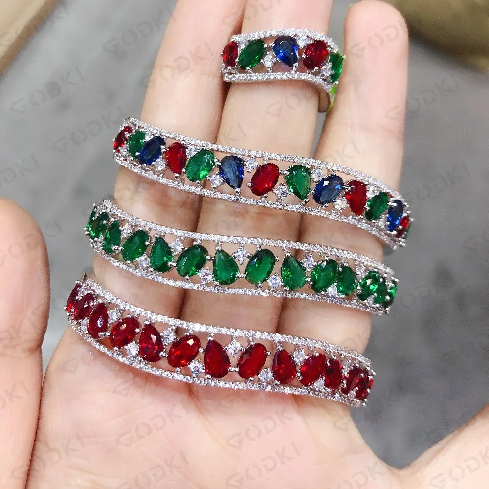 GODKI Luxury Spring Jewelry Sets For Women Wedding Zircon Crystal CZ Qatar Bridal Bangle Ring Sets aretes de mujer modernos 2019
GODKI Luxury Spring Jewelry Sets For Women Wedding Zircon Crystal CZ Qatar Bridal Bangle Ring Sets aretes de mujer modernos 2019