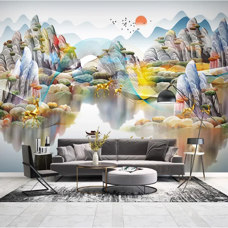 Custom 3D Wallpaper Abstract landscape Wall Mural Mountain elk Photo wallpaepr Wall Covering Bedroom Living room TV Background
Custom 3D Wallpaper Abstract landscape Wall Mural Mountain elk Photo wallpaepr Wall Covering Bedroom Living room TV Background