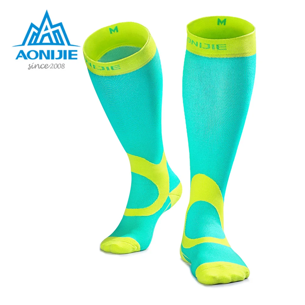 AONIJIE E4069 Компрессионные носки чулки спортивные подходят для бега марафона