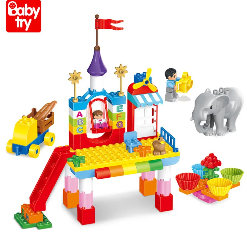 80pcs Amusement Park Bricks Pretend Play Juguetes 2019 Compatible Building Blocks Duplo Girls Toys Birthday Gifts for Kids
80pcs Amusement Park Bricks Pretend Play Juguetes 2019 Compatible Building Blocks Duplo Girls Toys Birthday Gifts for Kids