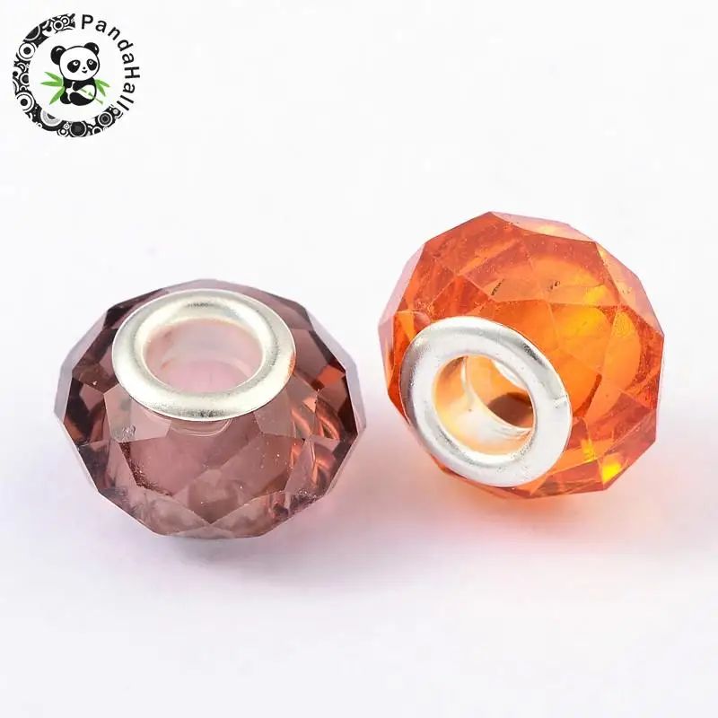 Glass European Beads, with Silver-plated Double Cores, Faceted, Rondelle, Mixed Color, 14x8mm, Hole: 5mm
Glass European Beads, with Silver-plated Double Cores, Faceted, Rondelle, Mixed Color, 14x8mm, Hole: 5mm