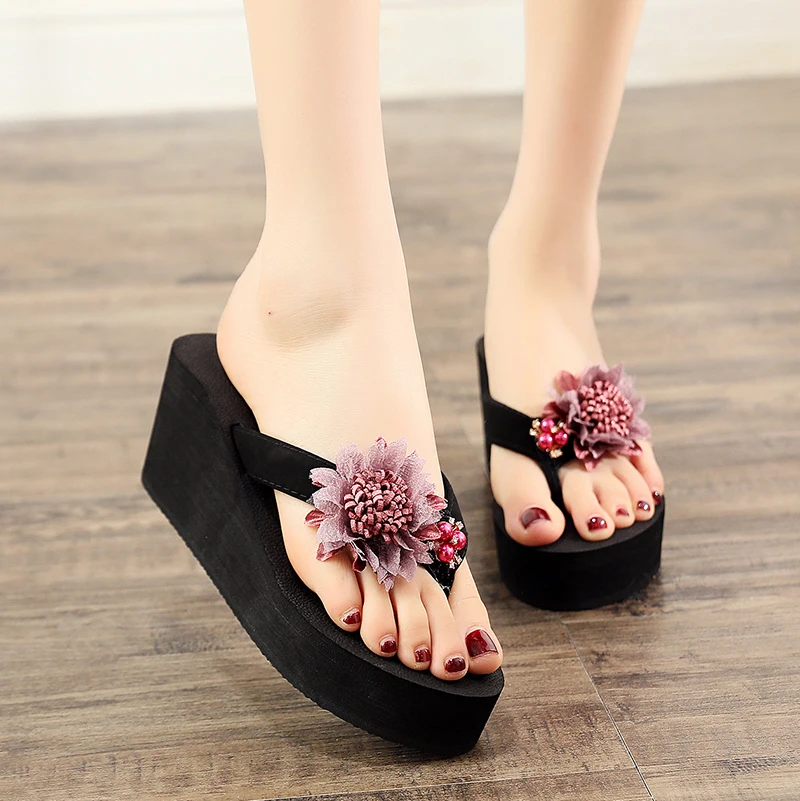 2019 Women Slippers Summer Beach Casual Shoes Wedges for Women Fashion Outside Flip Flops Platform Shoes Sunflower flower 6.5cm
2019 Women Slippers Summer Beach Casual Shoes Wedges for Women Fashion Outside Flip Flops Platform Shoes Sunflower flower 6.5cm