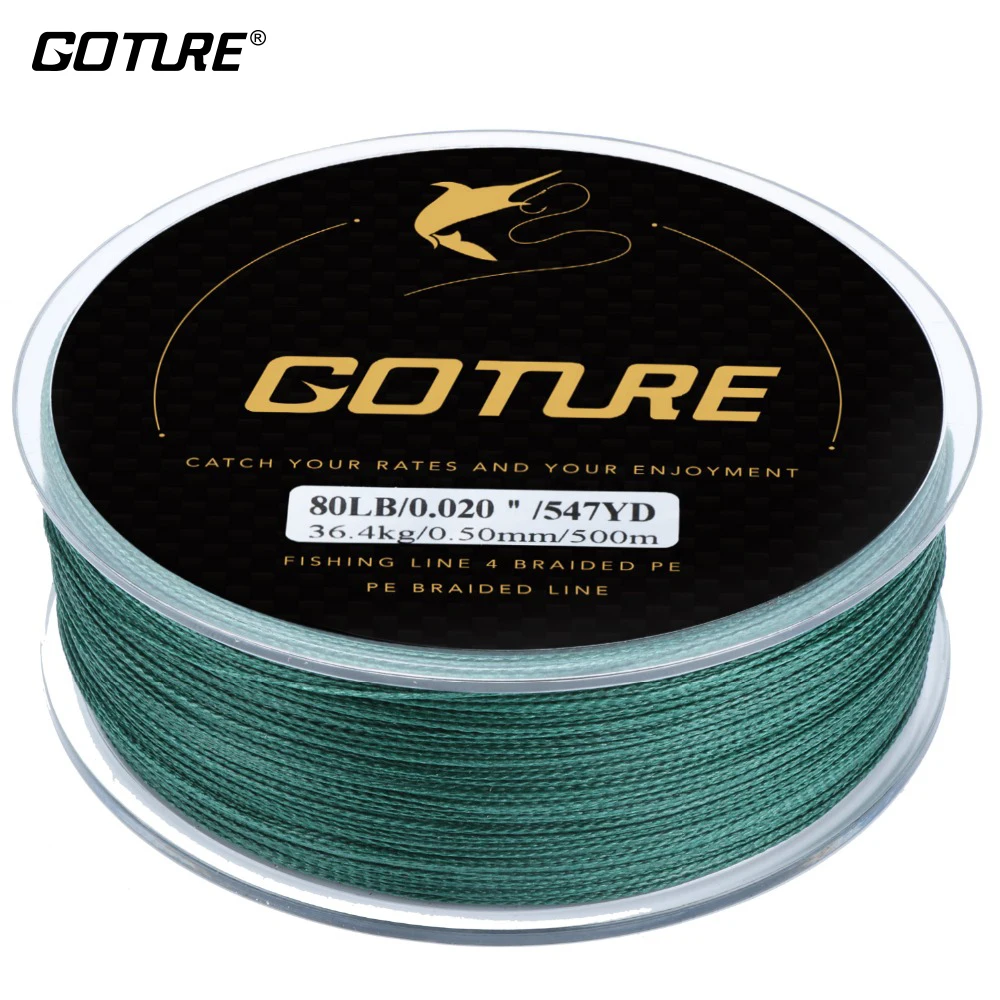 Goture New 4 Stand Braided Fishing PE Line 5 Colors 500m/547YD 8 10 15 20 25 30 40 50 65 80LB For All Fishing
Goture New 4 Stand Braided Fishing PE Line 5 Colors 500m/547YD 8 10 15 20 25 30 40 50 65 80LB For All Fishing
